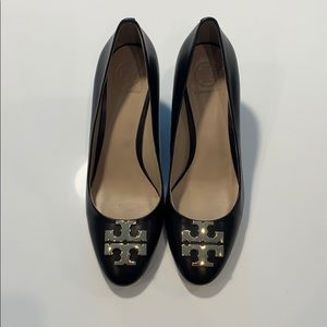 Tory Burch Raleigh Leather Wedge Pump